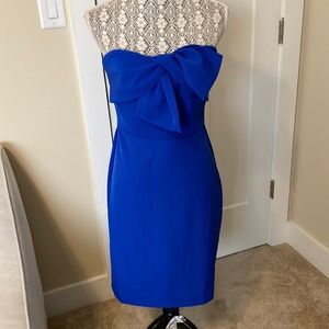 Sam Edelman strapless cobalt dress, knee length, back zipper, size 6